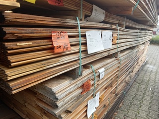 Ca. 64x Douglas wisselsponning, 18x190mm, lengte 500cm